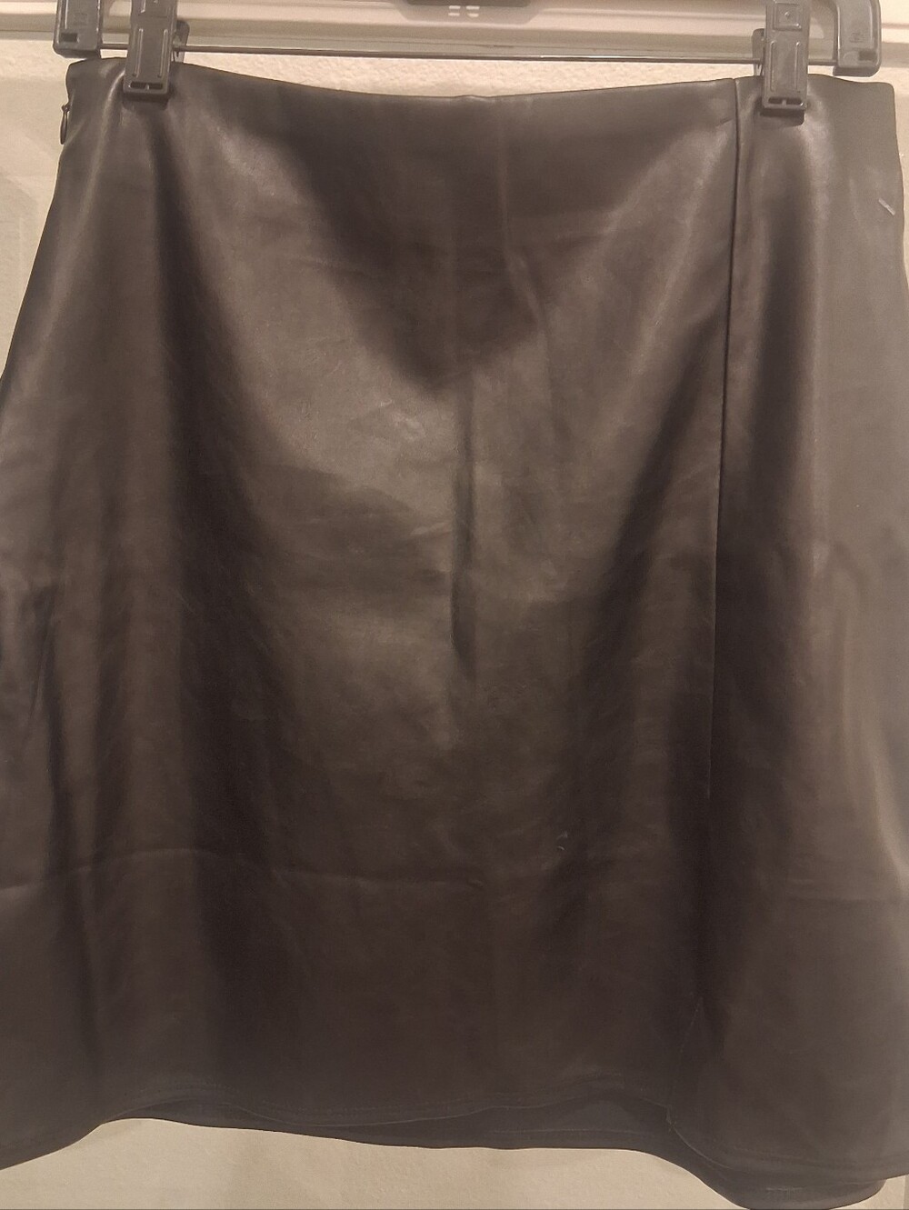 Old Navy Black Faux Leather Mini Skirt